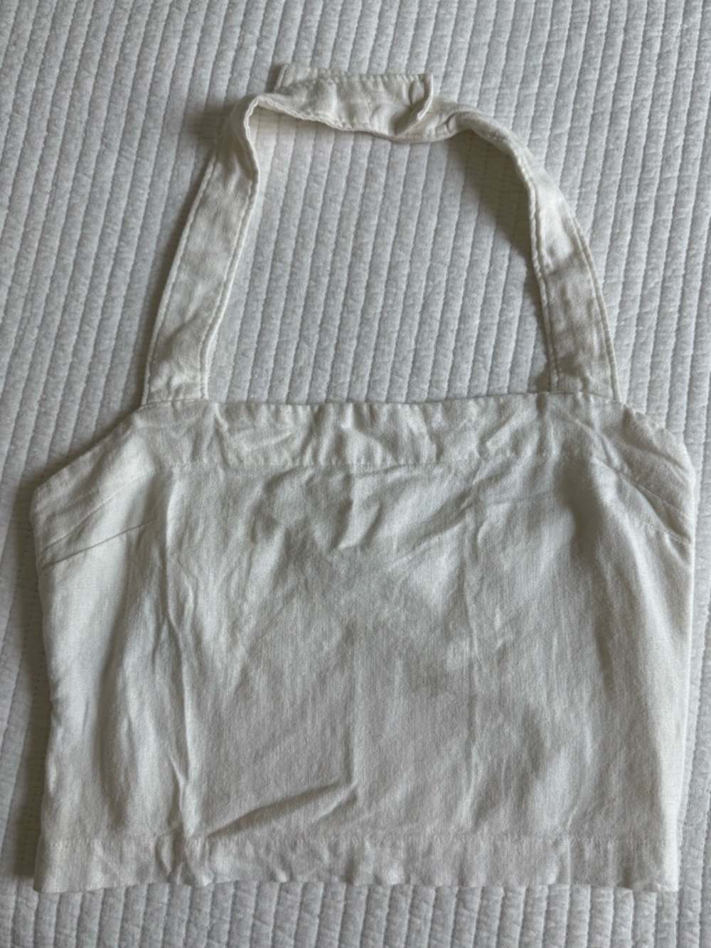 Abercrombie & Fitch White Halter Top
